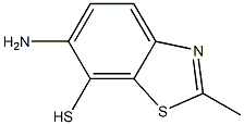 7-벤조티아졸티올,6-아미노-2-메틸-(9CI) 구조식 이미지