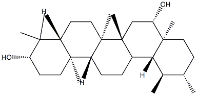 (18α,19α,20β)-Ursane-3β,16β-diol 구조식 이미지