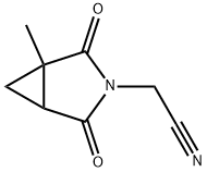 3-Azabicyclo[3.1.0]hexane-3-acetonitrile,1-methyl-2,4-dioxo-(9CI) 구조식 이미지
