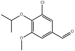 3-chloro-5-methoxy-4-(propan-2-yloxy)benzaldehyde 구조식 이미지