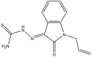 1-allyl-1H-indole-2,3-dione 3-thiosemicarbazone Structure