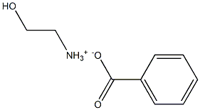 benzoic acid, compound with 2-aminoethanol (1:1) Structure