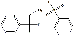 2-PyridineethanaMine, b,b-difluoro-, benzenesulfonate (1:1) Structure
