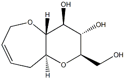 D-glycero-D-gulo-Dec-2-enitol, 1,6:5,9-dianhydro-2,3,4-trideoxy- (9CI) Structure