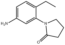 2-Pyrrolidinone,1-(5-amino-2-ethylphenyl)-(9CI) 구조식 이미지