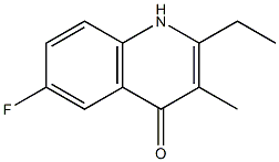 4(1H)-Quinolinone,2-ethyl-6-fluoro-3-methyl-(9CI) 구조식 이미지