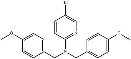 5-bromo-2-[bis(4-methoxybenzyl)amino]pyridine 구조식 이미지