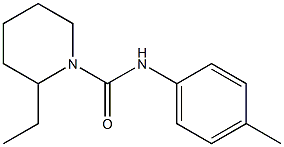 1-피페리딘카르복사미드,2-에틸-N-(4-메틸페닐)-(9CI) 구조식 이미지