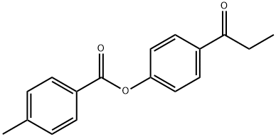 4-propionylphenyl 4-methylbenzoate 구조식 이미지