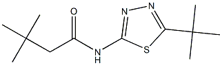 N-(5-tert-butyl-1,3,4-thiadiazol-2-yl)-3,3-dimethylbutanamide 구조식 이미지