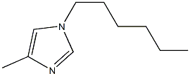 1H-Imidazole,1-hexyl-4-methyl-(9CI) Structure