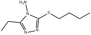 4H-1,2,4-Triazol-4-amine,3-(butylthio)-5-ethyl-(9CI) Structure