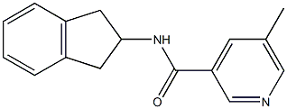 3-Pyridinecarboxamide,N-(2,3-dihydro-1H-inden-2-yl)-5-methyl-(9CI) 구조식 이미지