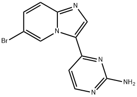 4-(6-bromoimidazo[1,2-a]pyridin-3-yl)pyrimidin-2-amine(WXC05190) Structure