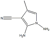 1H-Pyrrole-3-carbonitrile,1,2-diamino-4-methyl-(9CI) 구조식 이미지
