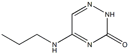 1,2,4-Triazin-3(2H)-one,5-(propylamino)-(9CI) Structure