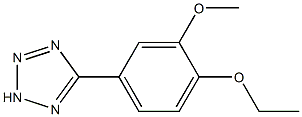 1H-Tetrazole,5-(4-ethoxy-3-methoxyphenyl)-(9CI) 구조식 이미지