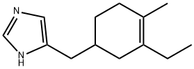 1H-Imidazole,4-[(3-ethyl-4-methyl-3-cyclohexen-1-yl)methyl]-(9CI) 구조식 이미지