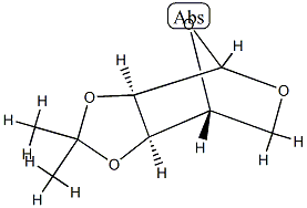 Ribofuranose, 1,5-anhydro-2,3-O-isopropylidene-, d- Structure