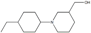 3-피페리딘메탄올,1-(4-에틸시클로헥실)-(9Cl) 구조식 이미지
