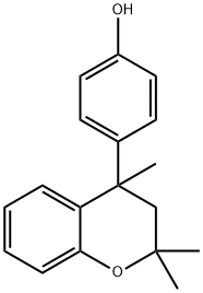 p-(3,4-dihydro-2,2,4-trimethyl-2H-1-benzopyran-4-yl)phenol  Structure