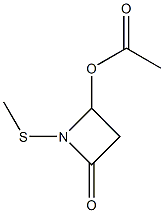 2-아제티디논,4-(아세틸옥시)-1-(메틸티오)-(9CI) 구조식 이미지