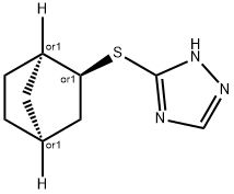 1H-1,2,4-Triazole,3-[(1R,2S,4S)-bicyclo[2.2.1]hept-2-ylthio]-,rel-(9CI) 구조식 이미지