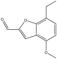 2-벤조푸란카르복스알데히드,7-에틸-4-메톡시-(9CI) 구조식 이미지