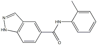1H-인다졸-5-카르복스아미드,N-(2-메틸페닐)-(9Cl) 구조식 이미지