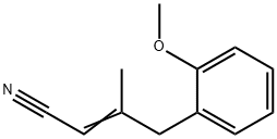 2-Butenenitrile,4-(2-methoxyphenyl)-3-methyl-(9CI) Structure