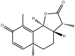 (3R)-3aβ,5,5a,9bα-Tetrahydro-3,5aα,9-trimethylnaphtho[1,2-b]furan-2,8(3H,4H)-dione 구조식 이미지