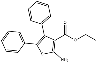 Ethyl 2-amino-4,5-diphenylthiophene-3-carboxylate, 97% Structure