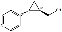 Cyclopropanemethanol, 2-(4-pyridinyl)-, (1R,2R)-rel- (9CI) Structure