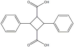 2β,4α-디페닐-1β,3α-시클로부탄디카르복실산 구조식 이미지