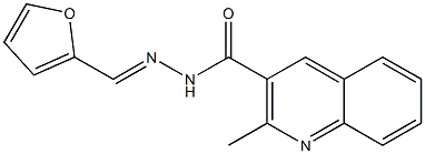 N'-(2-furylmethylene)-2-methyl-3-quinolinecarbohydrazide 구조식 이미지