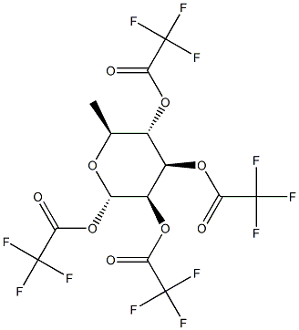 6-데옥시-α-L-만노피라노스테트라키스(트리플루오로아세테이트) 구조식 이미지