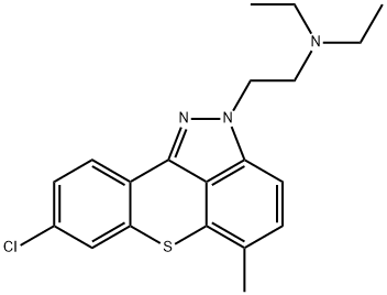 8-Chloro-5-methyl-N,N-diethyl-2H-[1]benzothiopyrano[4,3,2-cd]indazole-2-ethan-1-amine Structure
