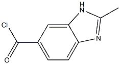 1H-Benzimidazole-5-carbonylchloride,2-methyl-(9CI) Structure