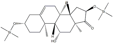 11β-Hydroxy-3β,16α-bis(trimethylsiloxy)androst-5-en-17-one Structure