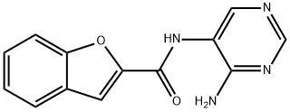 2-Benzofurancarboxamide,N-(4-amino-5-pyrimidinyl)-(9CI) Structure