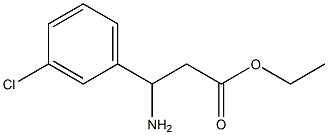 ethyl 3-amino-3-(3-chlorophenyl)propanoate Structure