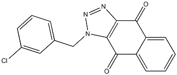 1-(3-chlorobenzyl)-1H-naphtho[2,3-d][1,2,3]triazole-4,9-dione Structure