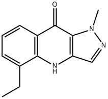 9H-Pyrazolo[4,3-b]quinolin-9-one,5-ethyl-1,4-dihydro-1-methyl-(9CI) Structure