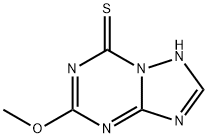 [1,2,4]Triazolo[1,5-a][1,3,5]triazine-7(1H)-thione,5-methoxy-(9CI) Structure