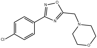 4-{[3-(4-chlorophenyl)-1,2,4-oxadiazol-5-yl]methyl}morpholine Structure