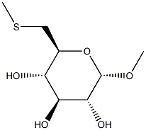 alpha-D-Glucopyranoside, methyl 6-S-methyl-6-thio- (9CI) Structure