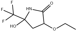 2-Pyrrolidinone,3-ethoxy-5-hydroxy-5-(trifluoromethyl)-(9CI) Structure
