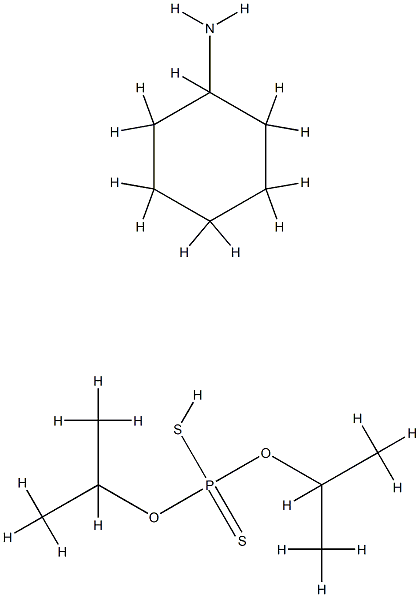 O,O-diisopropyl hydrogen dithiophosphate, compound with cyclohexylamine (1:1) Structure