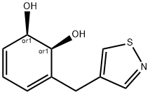 3,5-Cyclohexadiene-1,2-diol,3-(4-isothiazolylmethyl)-,(1R,2S)-rel-(9CI) 구조식 이미지