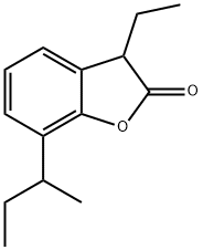 2(3H)-Benzofuranone,3-ethyl-7-(1-methylpropyl)-(9CI) Structure